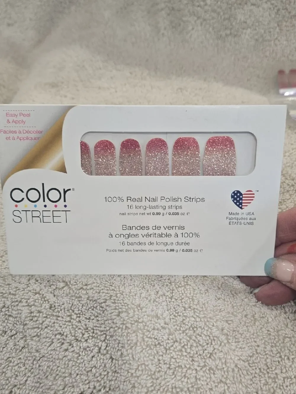 Color Street Glitter Nail Polish Strips, Set Of 6